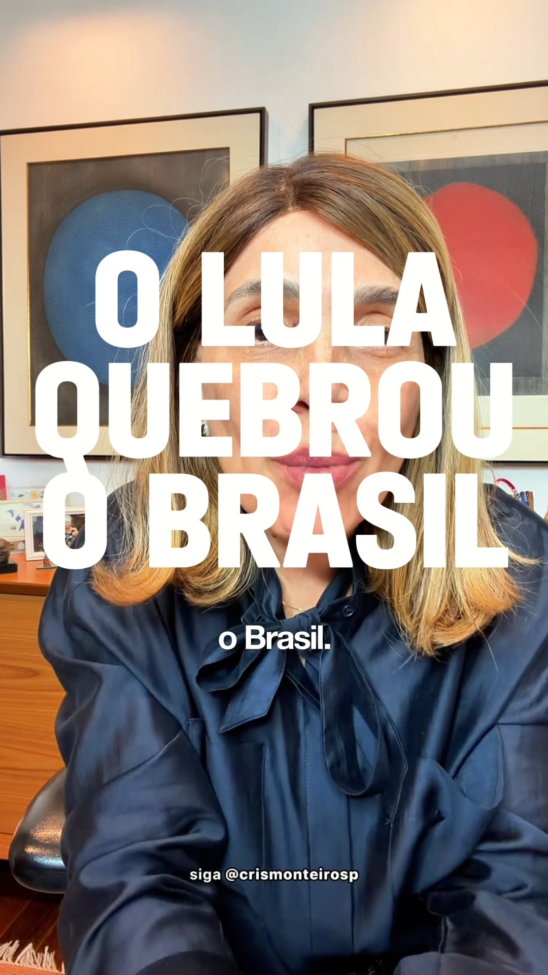 Lula quebrou o Brasil para tentar ficar no poder.