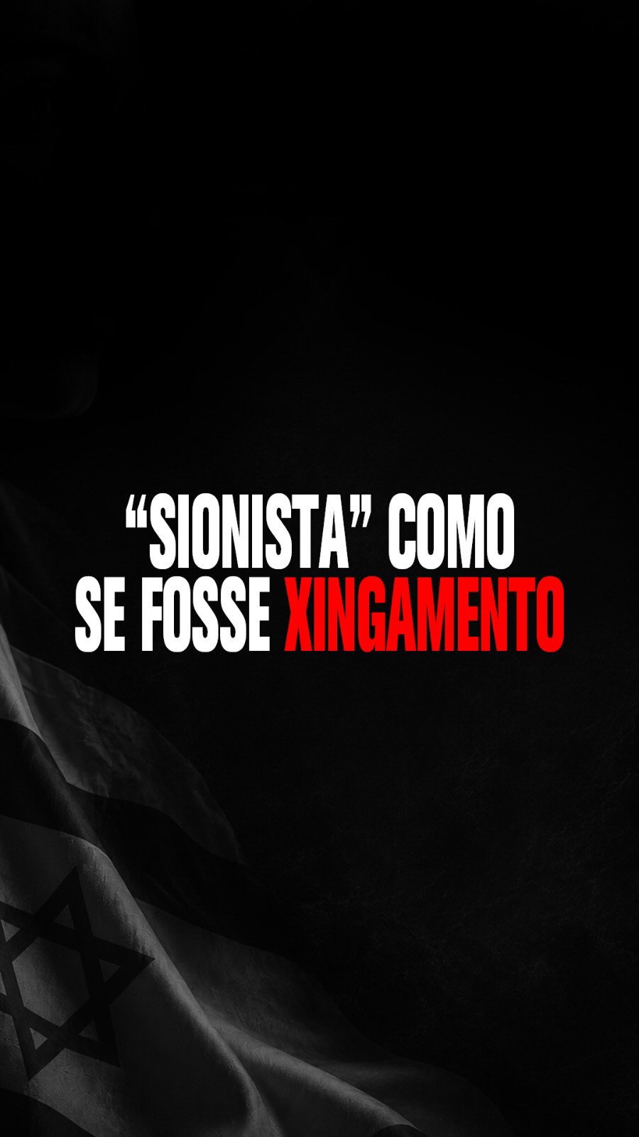 Usam “sionista” como xingamento, mas sionismo é apenas o direito do povo judeu de ter seu próprio…